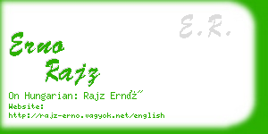 erno rajz business card